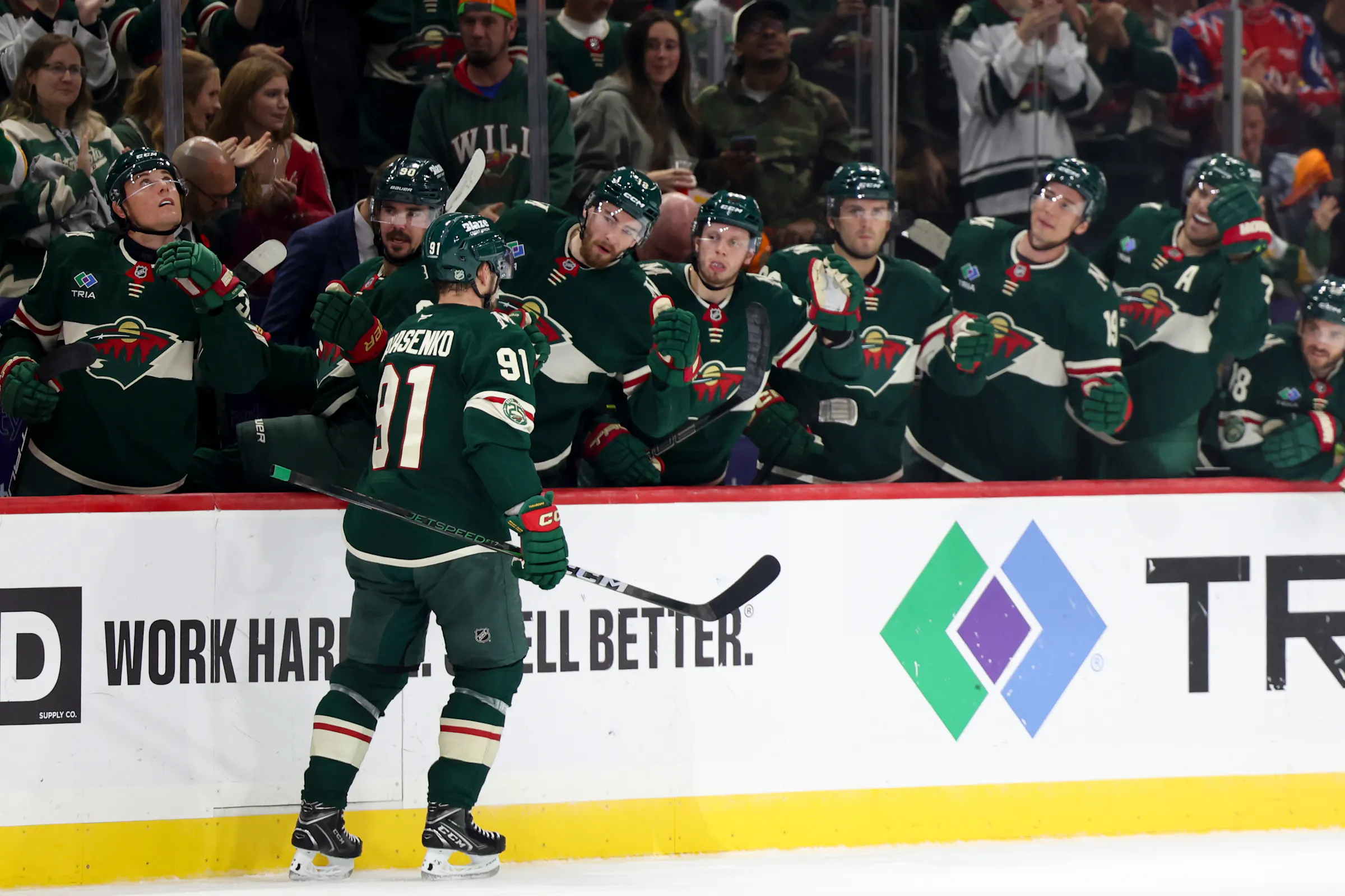 A wooden hat is the Wild's latest player-of-the-game reward