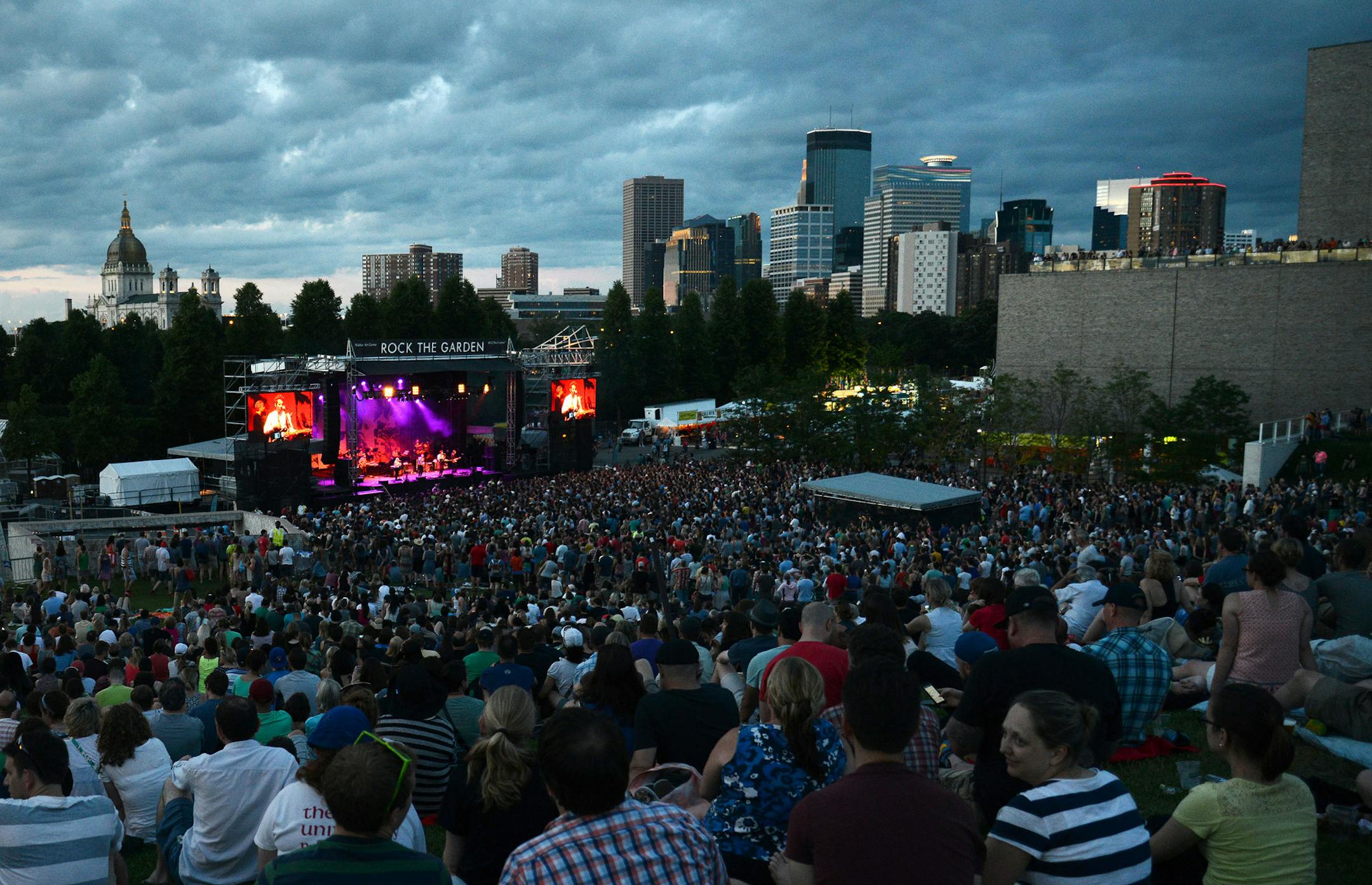 Belle & Sebastian performed the last show of the night during Rock the Garden at the Walker Art Center in Minneapolis, Minn., on Saturday June 20, 2015. Rock the Garden features 10 bands between Saturday and Sunday along with food and drink tents. ] RACHEL WOOLF · rachel.woolf@startribune.com