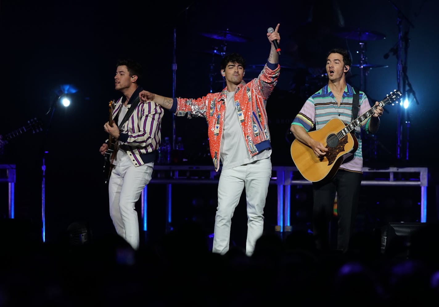 The Jonas Brothers headline at the Armory in Minneapolis as part of Final Four Festivities. ] RICHARD TSONG-TAATARII • richard.tsong-taatarii@startribune.com