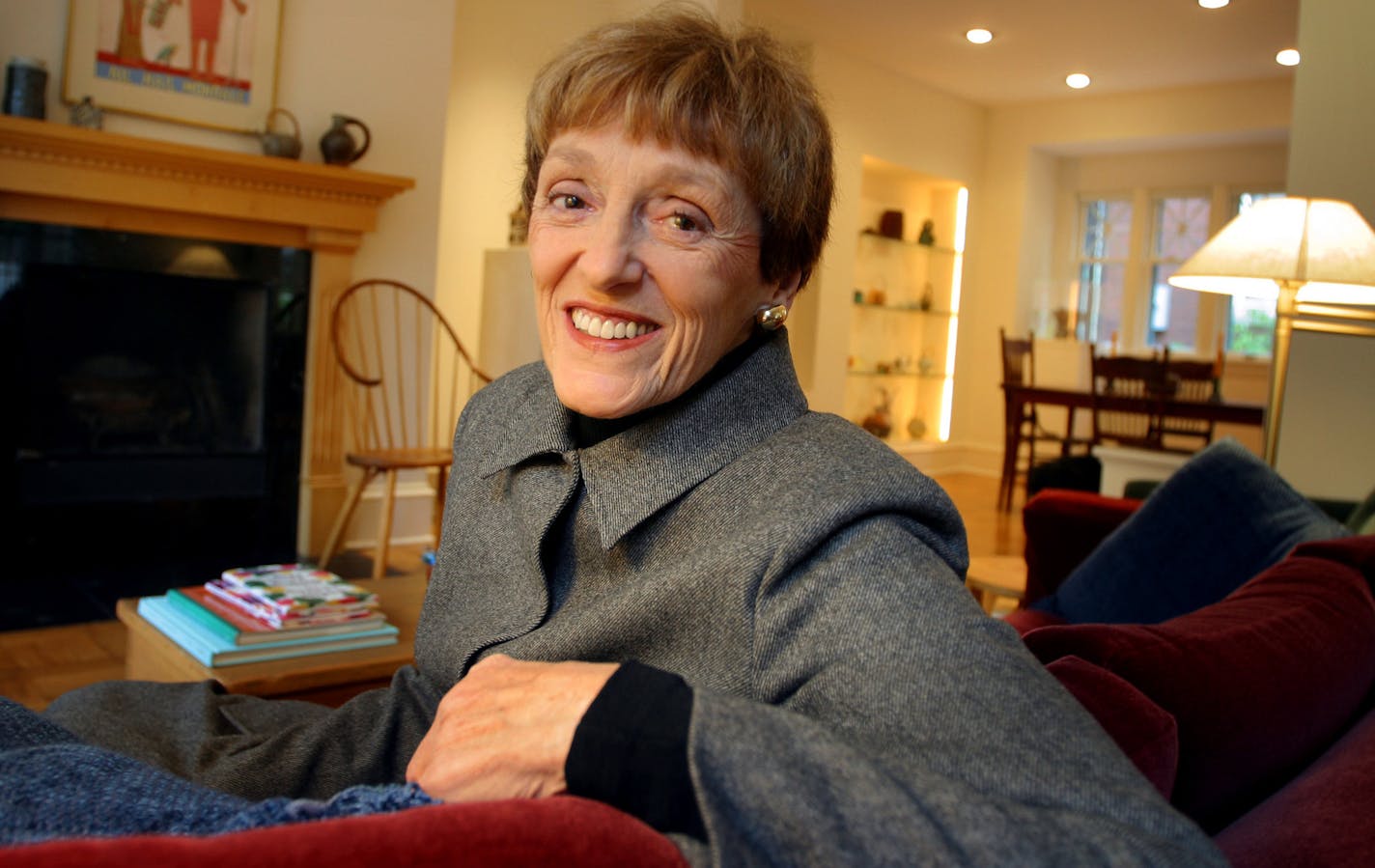 Joan Mondale in her home in Minneapolis in 2002.