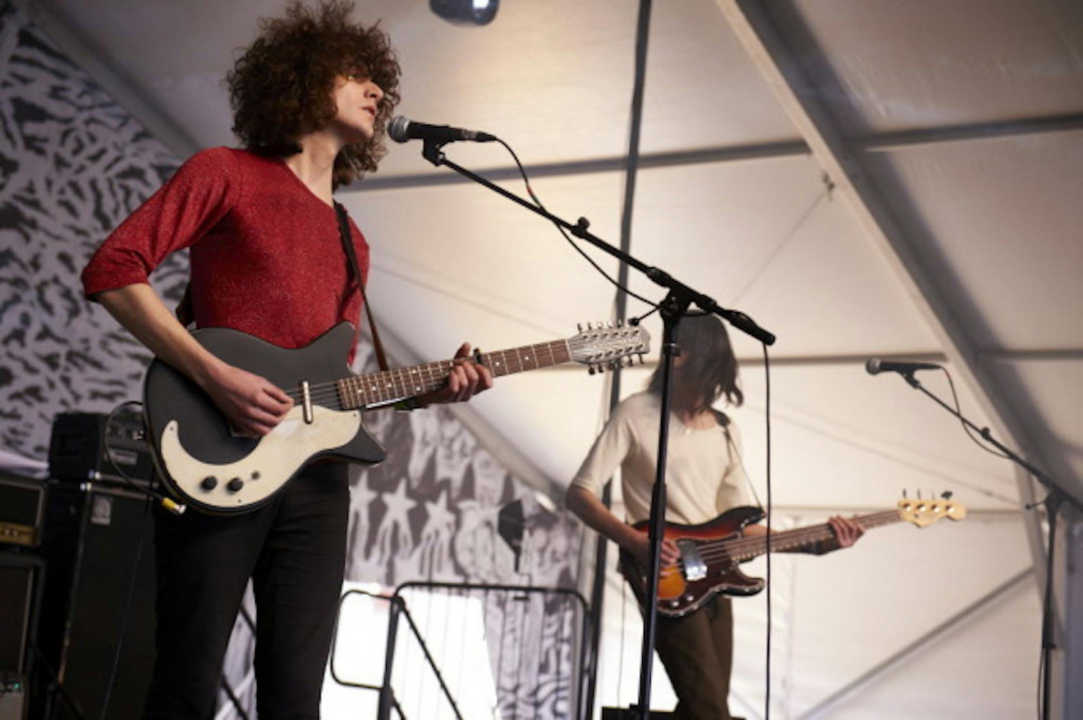 Pink Floyd circa 1969? Nope, Temples circa 2014, performing at the Fader Fort during the South by Southwest Music Conference in Austin, Texas. / Photos by Tony Nelson