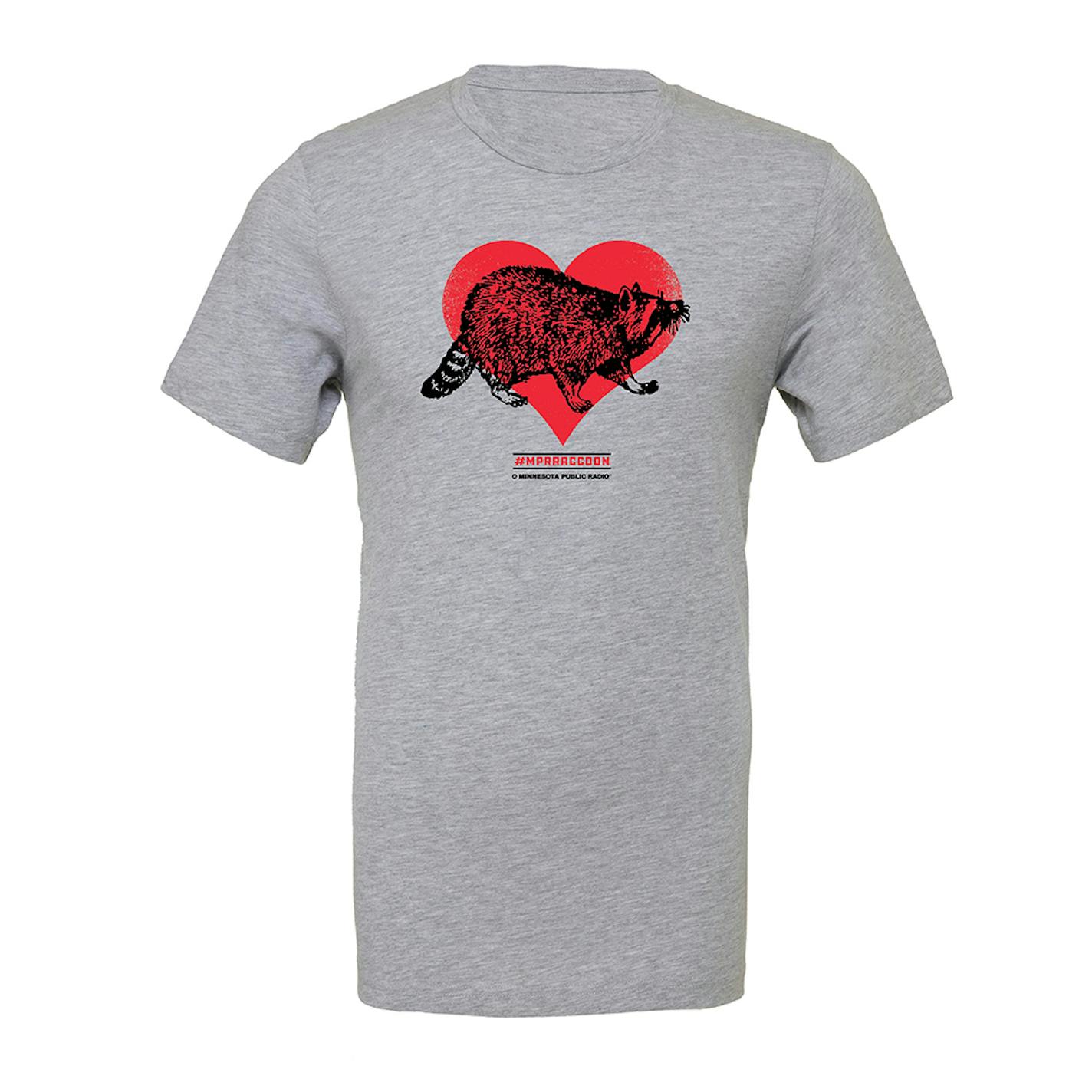 The gray T-shirt featuring the MPR raccoon.