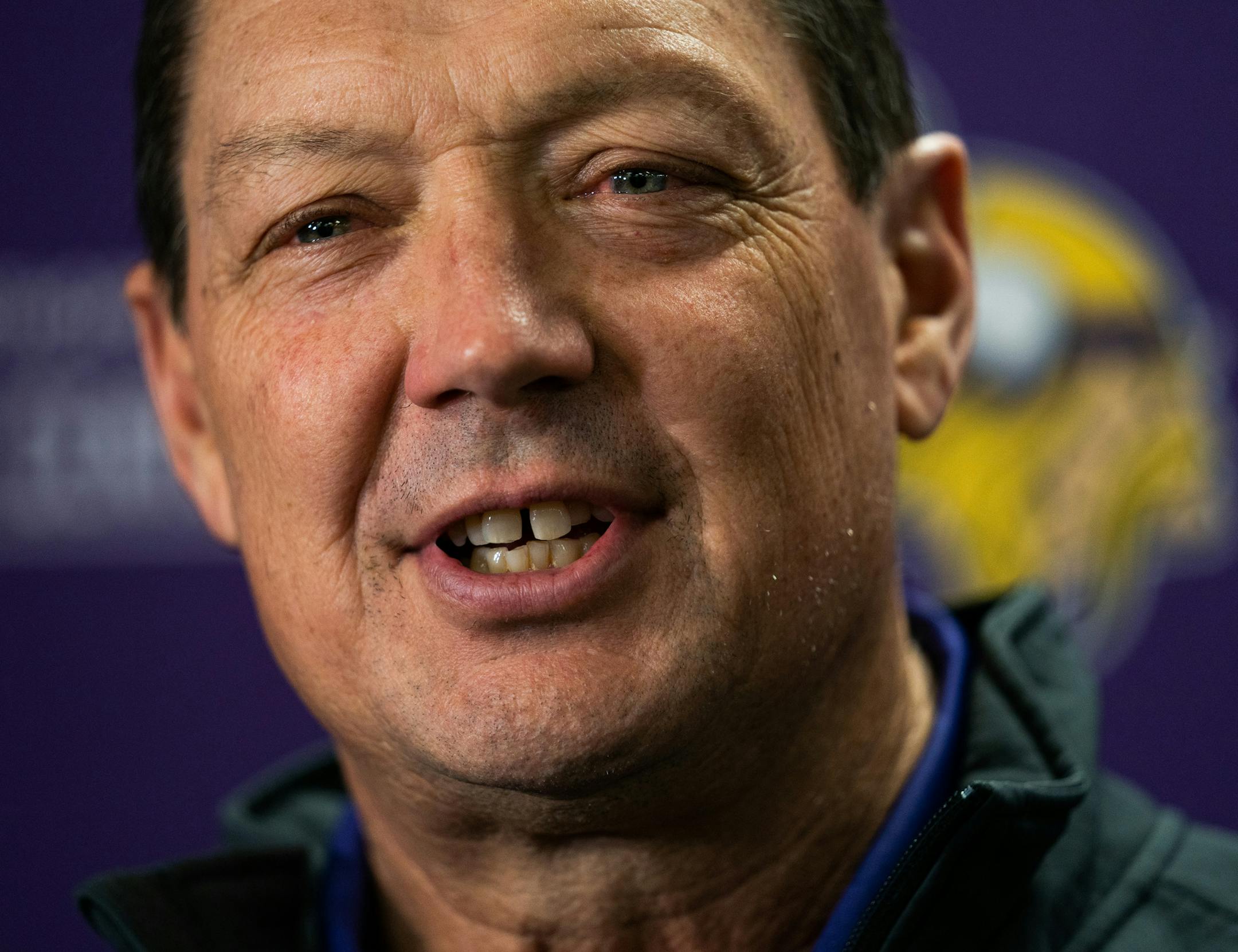 Offensive line/run game coordinator Rick Dennison served as Gary Kubiak&#xd5;s offensive coordinator in Houston and Denver before taking the Bills offensive coordinator job in 2017. ] MARK VANCLEAVE &#xa5; The Vikings introduced their coaches for the 2019 season at their Eagan headquarters Thursday, Feb. 21, 2019.