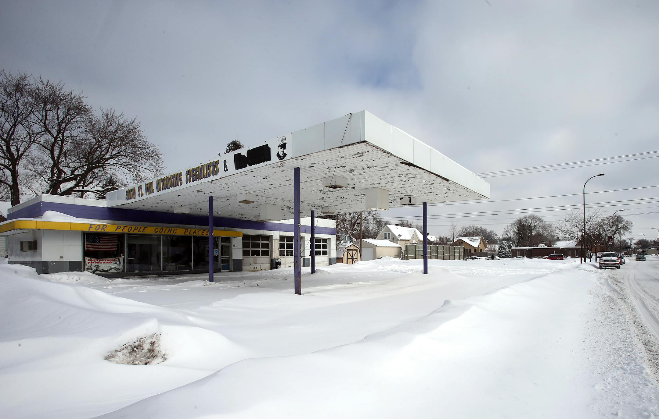 Corner of 10th Avenue South and Southview Boulevard in South St Paul, MN on Monday January 30, 2014. ] JOELKOYAMA‚Ä¢jkoyama@startribune South St. Paul is conducting a planning study of the Marie-Southview area, as part of the city's plans to go ahead with a commercial revitalization of the long-dormant swath of its town center. While reporting this story, I spoke with David Gerkovich, who owns a local clothing shop. Could we get a couple of shots of him at his store, as well as