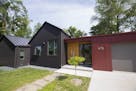 Lee and Patricia Justen built a modern home, designed by Alchemy Architects, on a vacant lot adjacent to their daughter's home in Mendota Heights.
