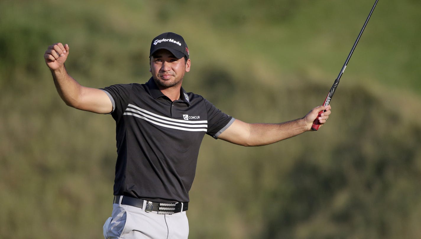 Jason Day, of Australia, celebrates after winning the PGA Championship golf tournament Sunday, Aug. 16, 2015, at Whistling Straits in Haven, Wis. (AP Photo/Jae Hong)