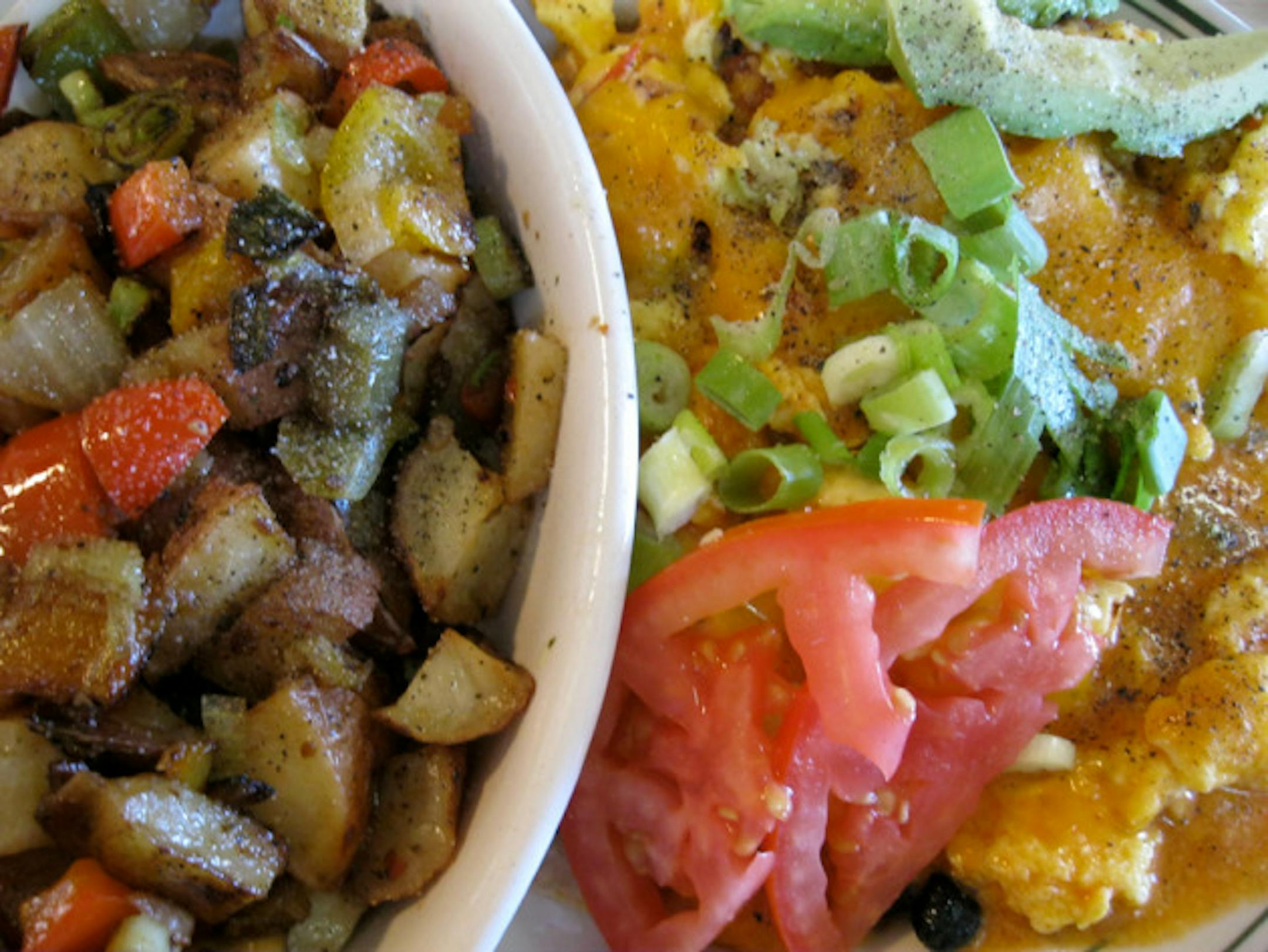 Farm-fresh huevos rancheros and country potatoes