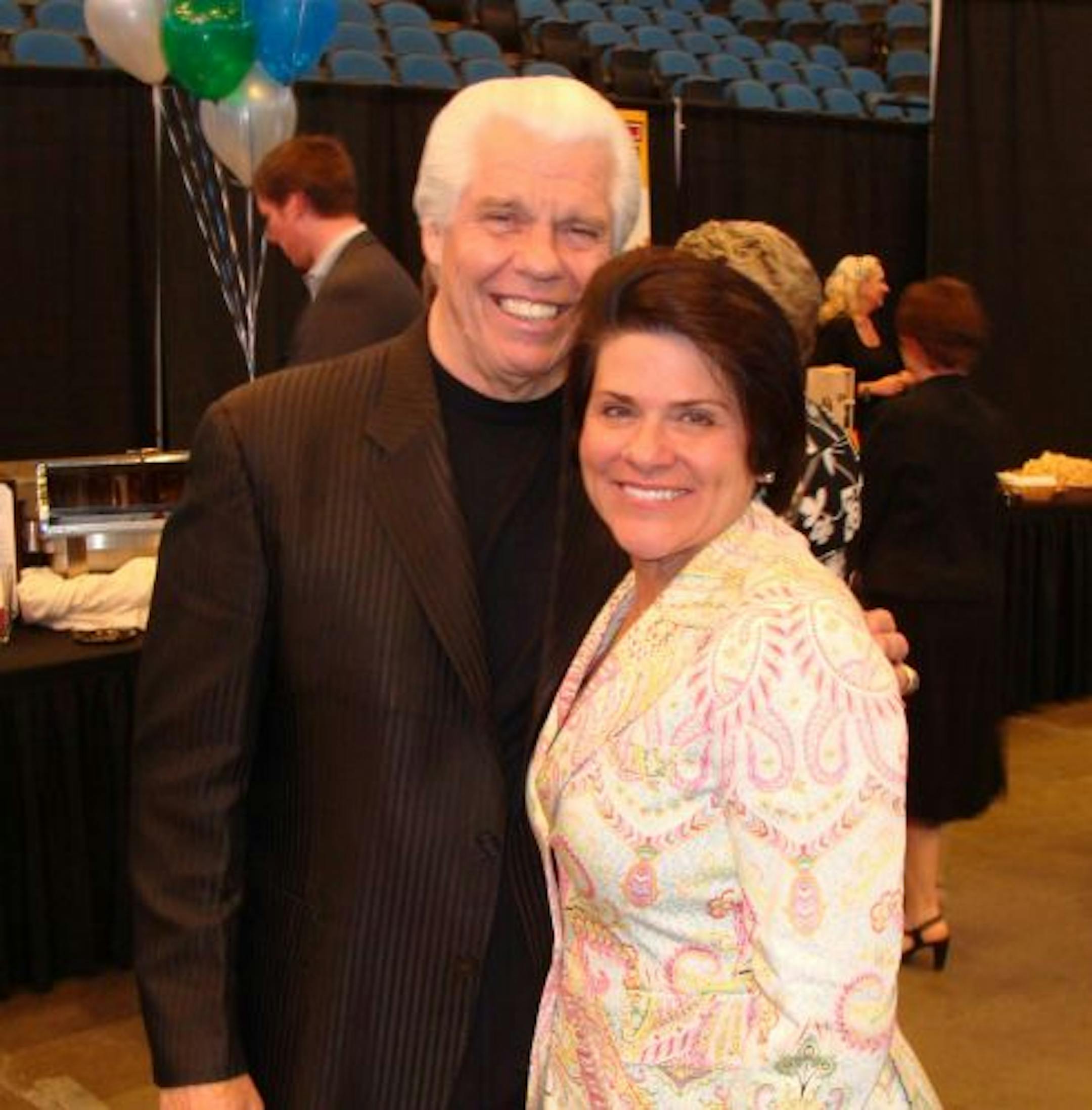 Sara Glassman, sglassman@startribune.com Timberwolves� FastBreak Foundation annual fundraiser at the Target Center. Bill and Tani Austin of the Starkey Hearing Foundation