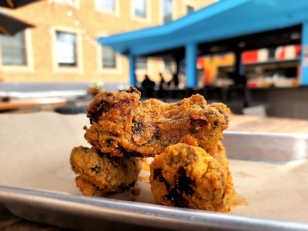 Chicken fried ribs at Northern Soul on the Nicollet Mall rooftop of Ties Lounge