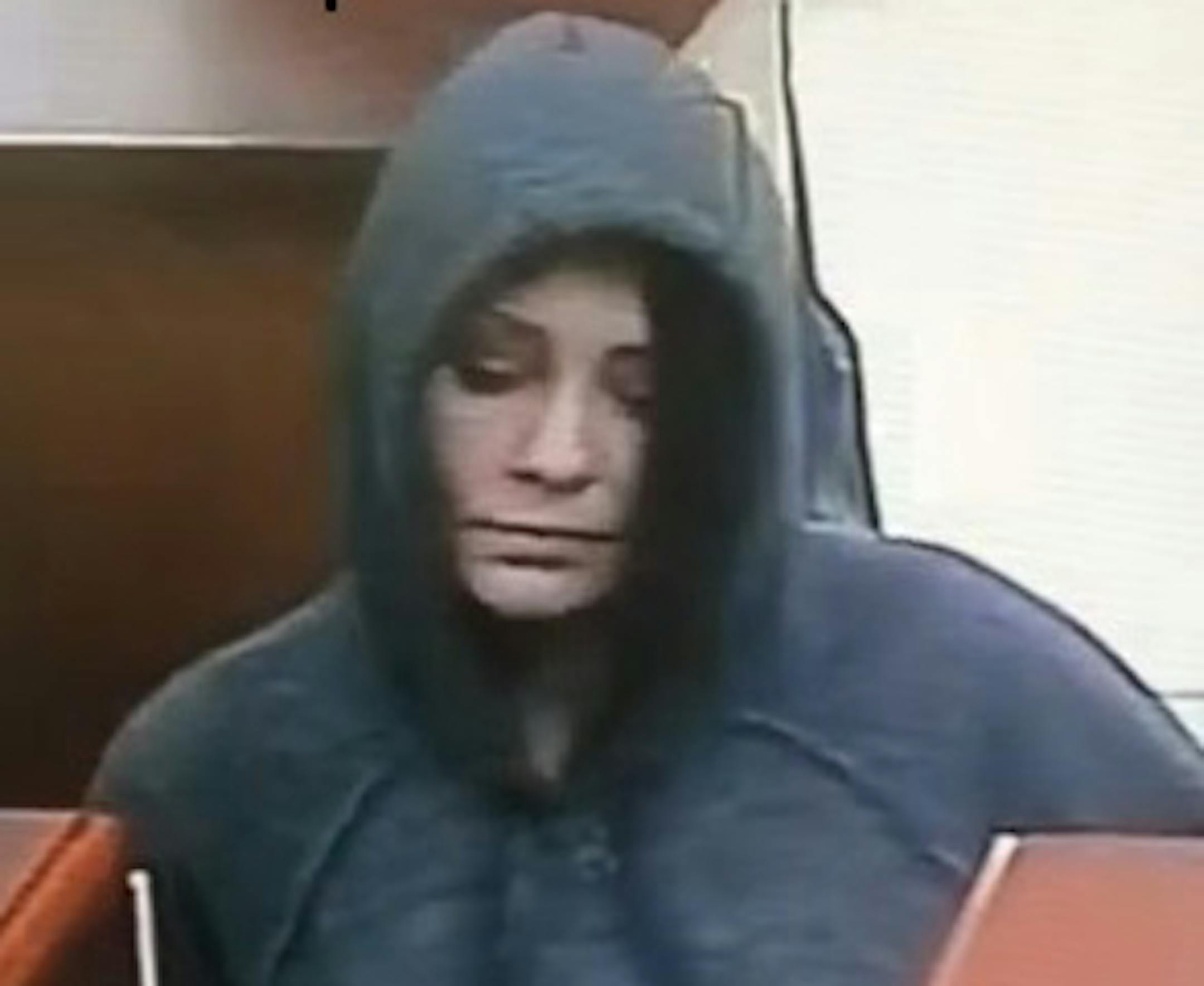 Surveillance image from bank robbery Saturday in Cub Foods in Maplewood.