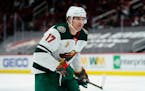 Wild left wing Marcus Foligno hasn't played since March 12 but is is still finding a way to be involved