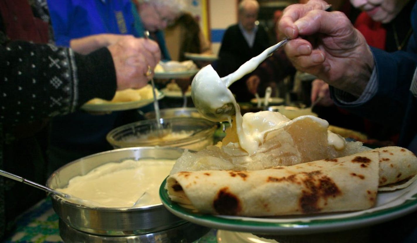 Lutefisk with cream sauce or butter: What's your preference?