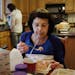 Mary Hennessy, 97, ate her Meals on Wheels lunch Wednesday.