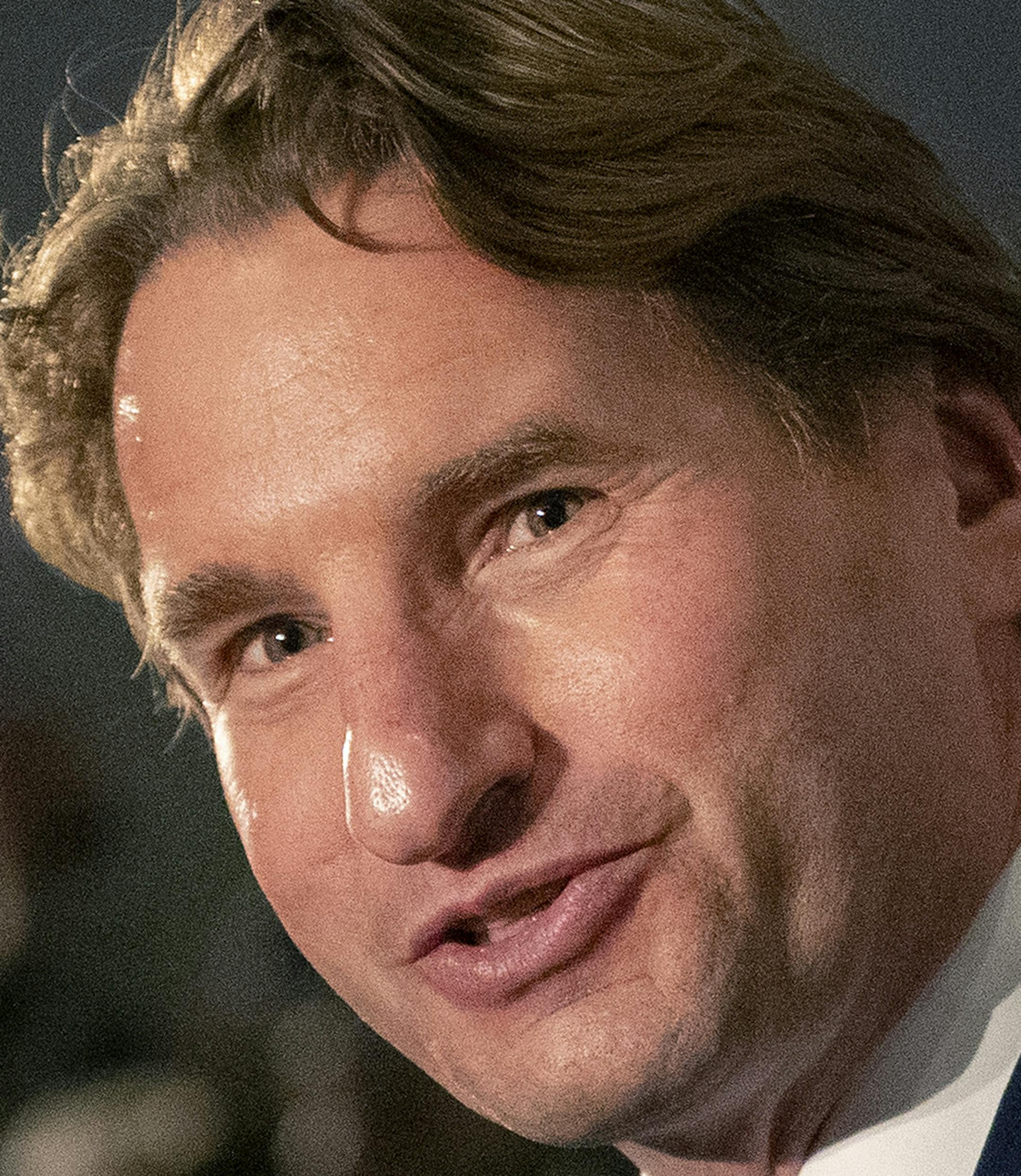 Dean Phillips addressed supporters at his election night headquarters at the Hilton Bloomington. ] CARLOS GONZALEZ • cgonzalez@startribune.com – Bloomington, MN – November 6, 2018, Hilton Bloomington, Minnesota's eight U.S. House races, Dean Phillips election night headquarters ORG XMIT: MIN1811062218332917