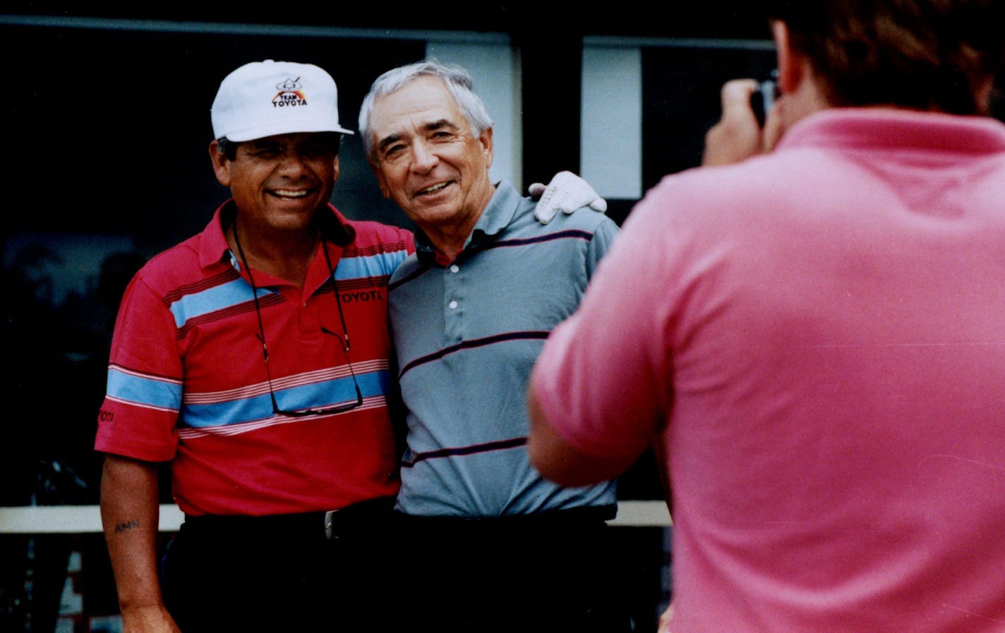 June 27, 1989 Smiles for the birdie, Lee Lee Trevino posed with local golfer Bud Chapman at Rolling Green Country Club in Hamel, where as gave a 50-minute golf clinic for about 200 people. Rita Reed, Minneapolis Star Tribune