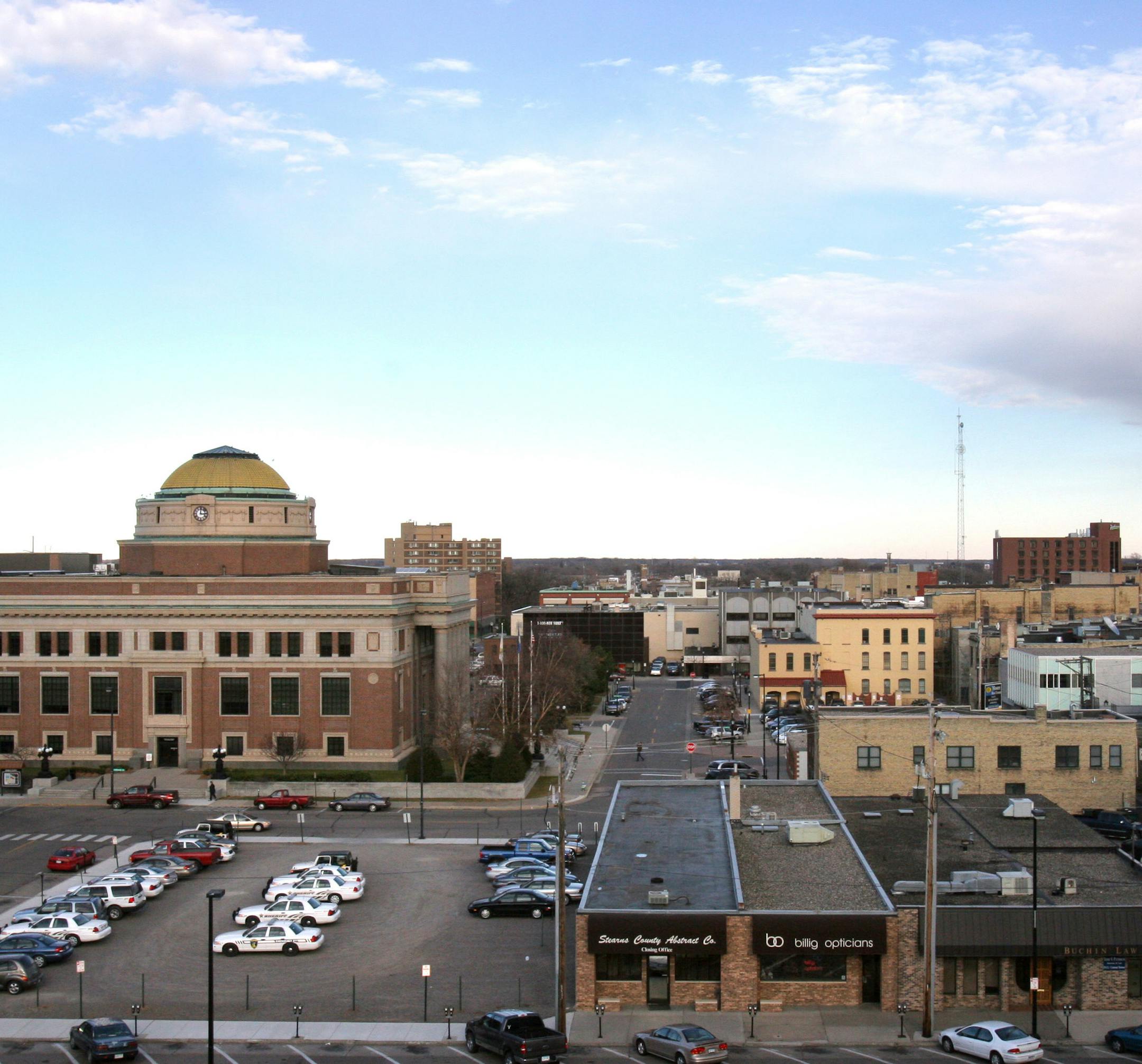 KYNDELL HARKNESS &#xa5; kharkness@startribune.com An overhead look at downtown St. Cloud.