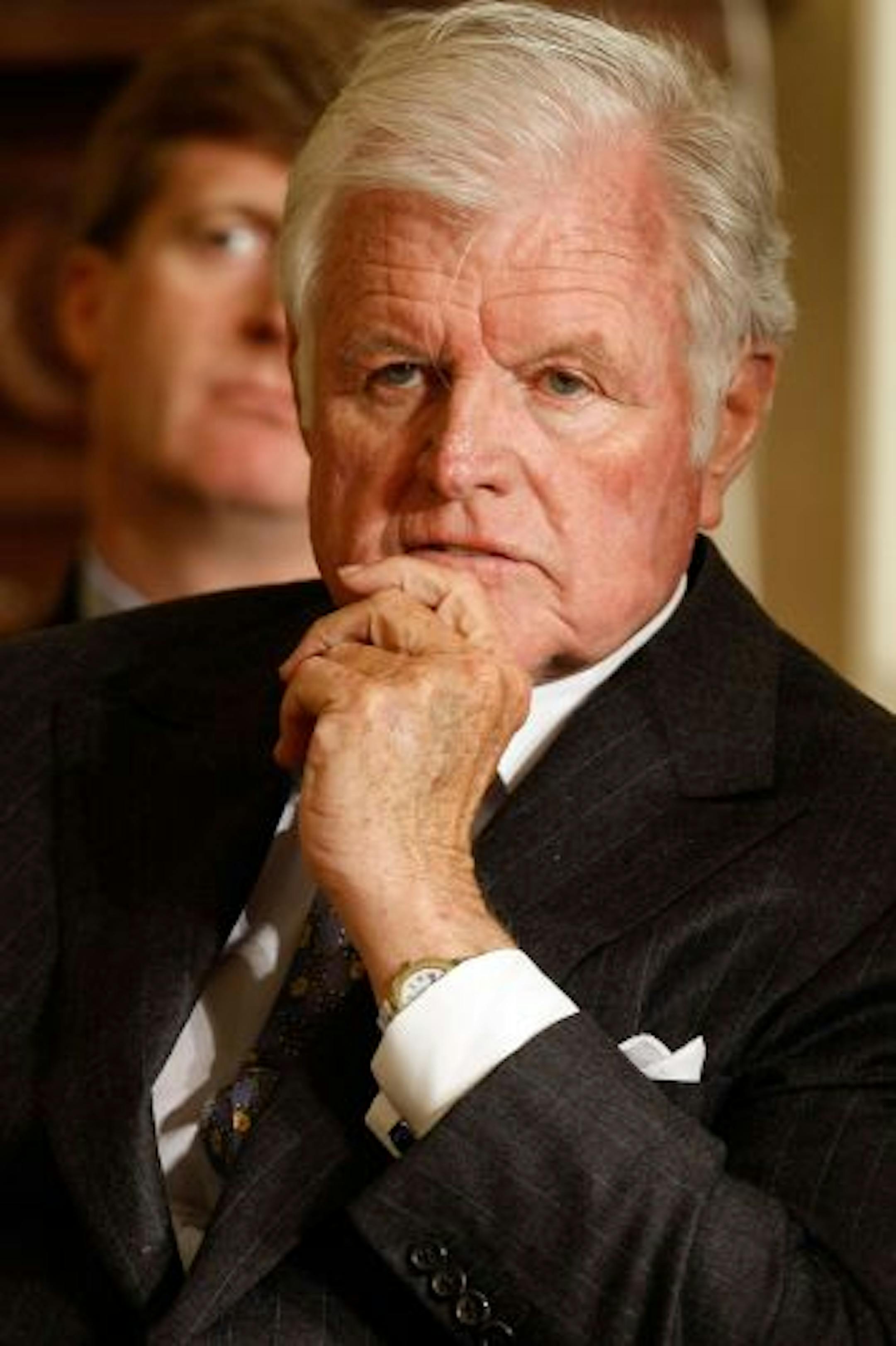 WASHINGTON - MARCH 5: (FILE PHOTO) Sen. Ted Kennedy (D-MA) listens carefully during the closing session of the White House's forum on health care reform in the East Room of the White House March 5, 2009 in Washington, DC. It was reported that Sen. Edward Kennedy has died at the age of 77 on August 26, 2009.
