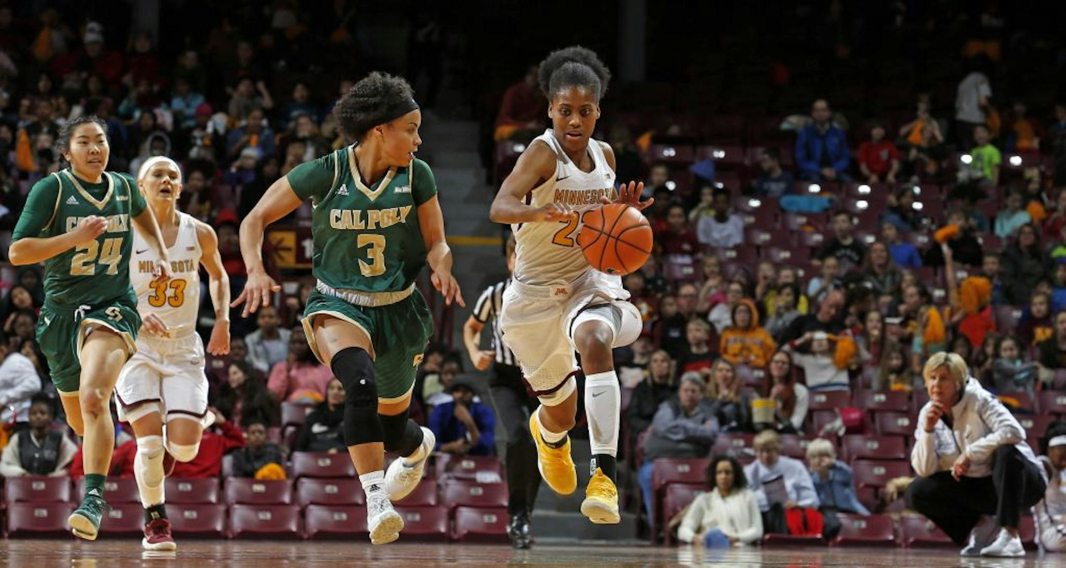 The Gophers came out strong and did not let up on Wednesday afternoon against Cal Poly.