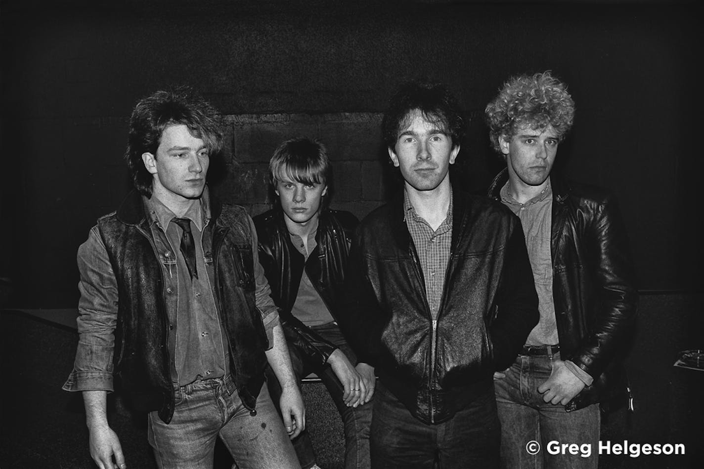 U2 during their second visit to Minnesota, in February 1982, when they played First Avenue.