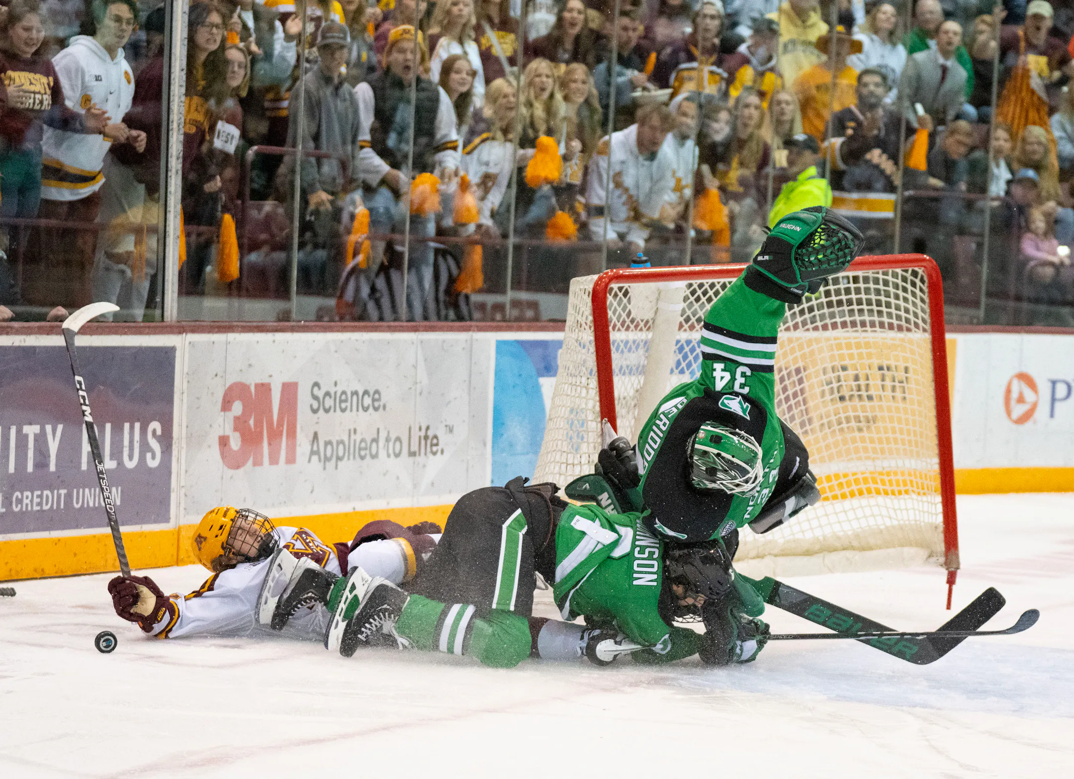 In game befitting heated rivalry, Gophers rally past North Dakota ...