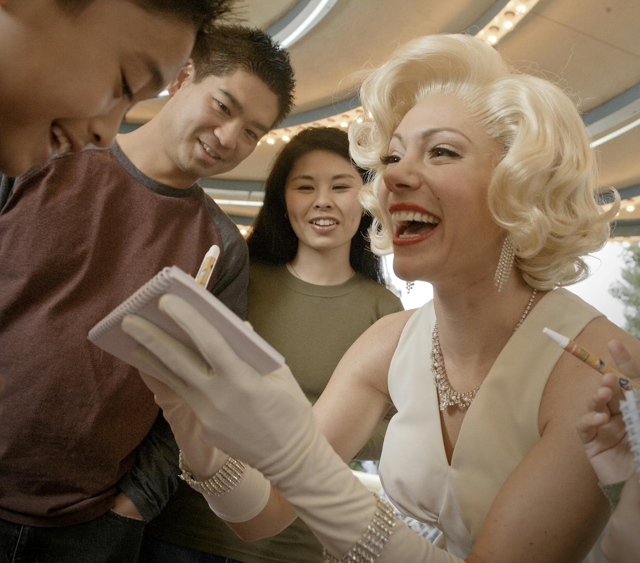 UNIVERSAL STUDIOS HOLLYWOOD -- Pictured: Characters in the Park - "Marilyn" --