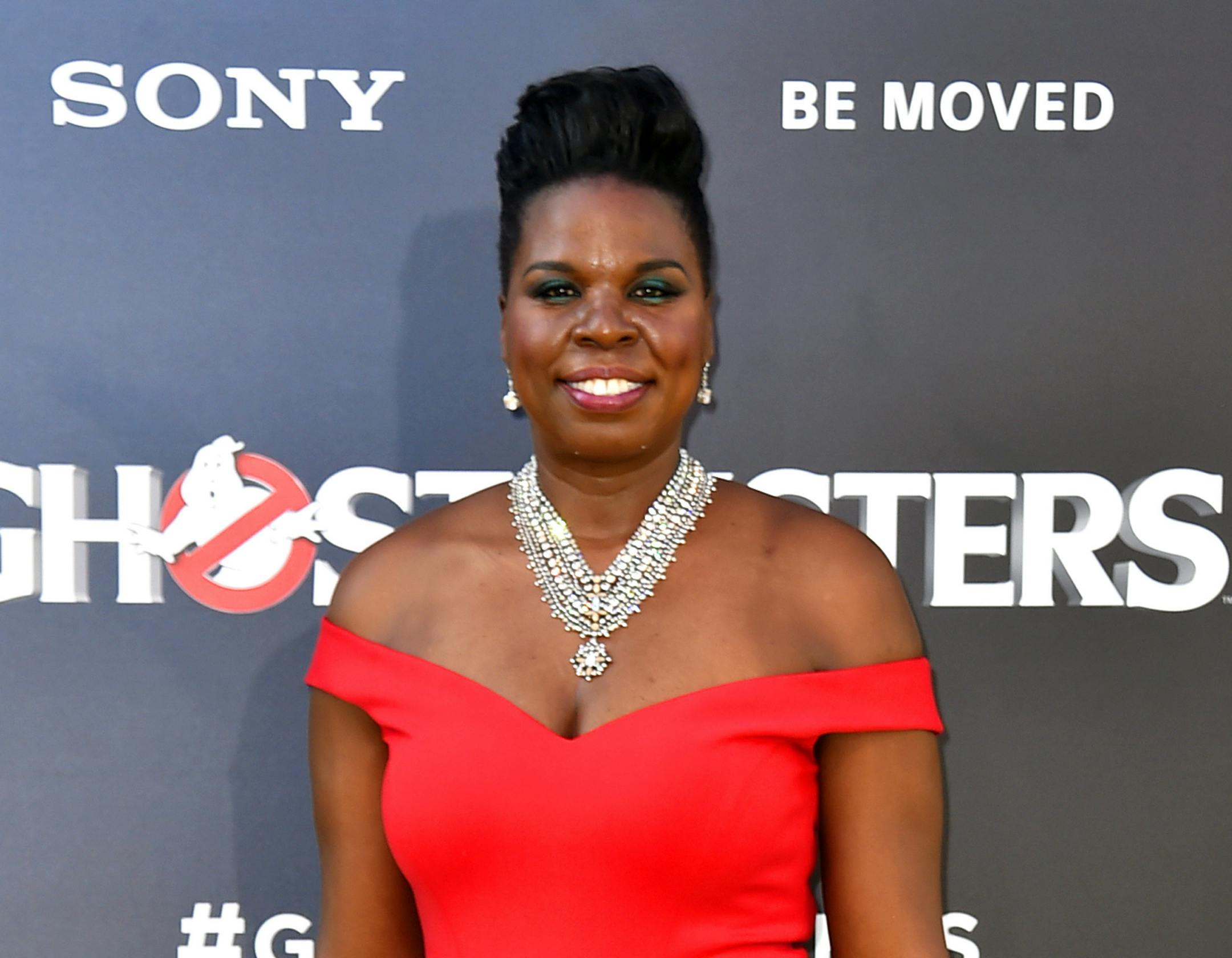 FILE - In this July 9, 2016 file photo, Leslie Jones arrives at the Los Angeles premiere of "Ghostbusters." ëGhostbustersí and ëSaturday Night Liveí star Jones is joining NBCís team at the Olympics in Rio, NBC announced on Monday, Aug. 8. NBCís top producer invited Jones after seeing a serious of cheerleading tweets she sent about the Olympic games .(Photo by Jordan Strauss/Invision/AP, File)