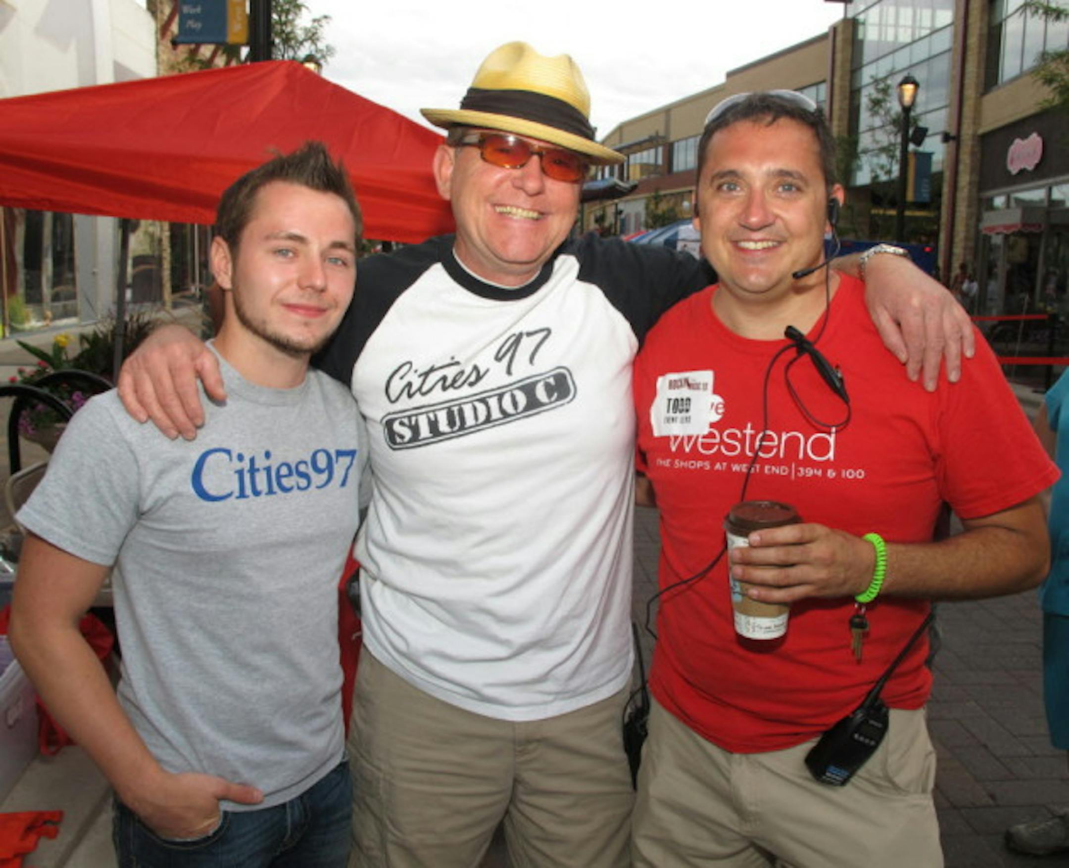 Brian "B.T." Turner, center, was at Cities 97 for nearly 17 years. / Star Tribune file