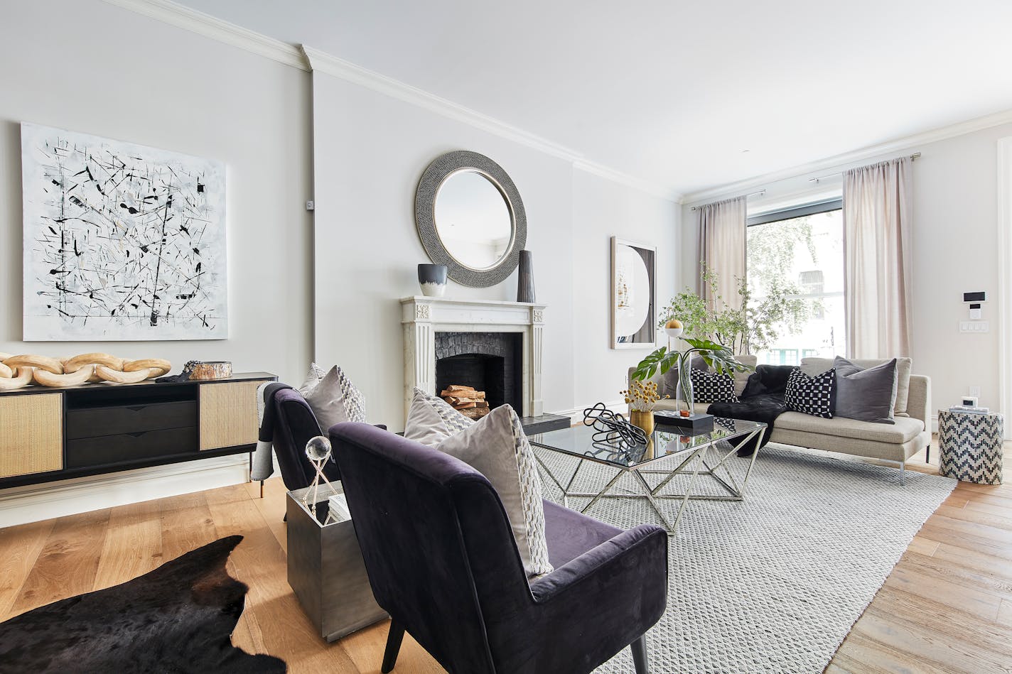 Wood and wood elements add an organic element to this living space. (Scott Gabriel Morris/Provided photo/TNS)