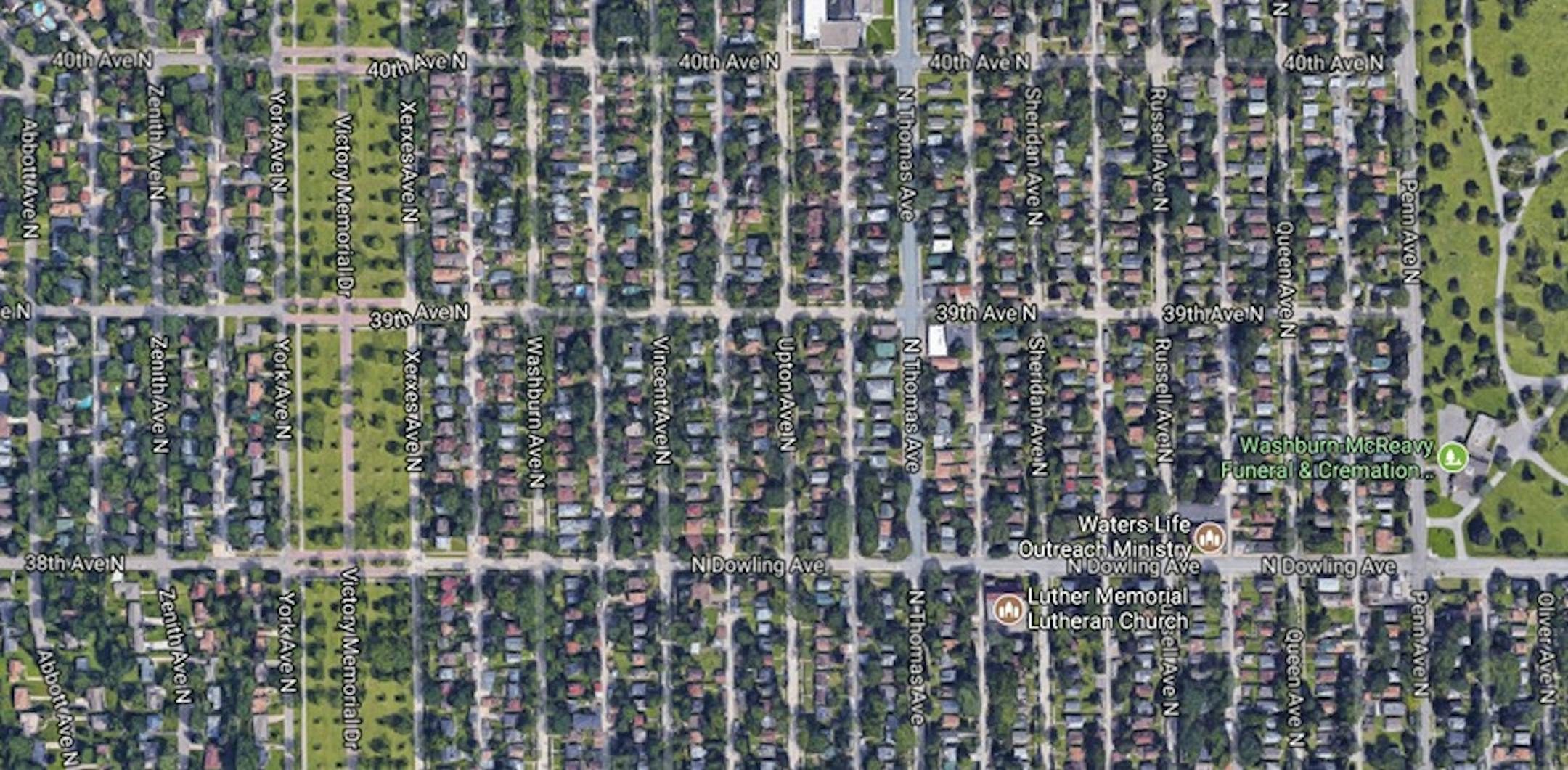 The North Minneapolis neighborhood where James Mitchell ditched the prison transport van.