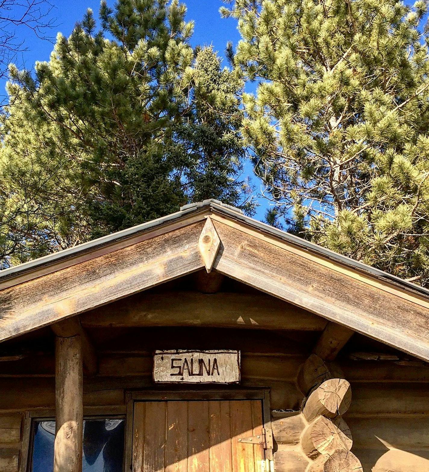 The Finnish sauna at Camp du Nord in Ely, Minn., is built along Burntside Lake by Finnish carpenters in 1933.