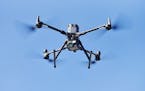 A drone used for police operations in Chula Vista, Calif., on Nov. 11, 2020. Minnesota drone trainer and salesman Logan Noess said he's seen a rapid i