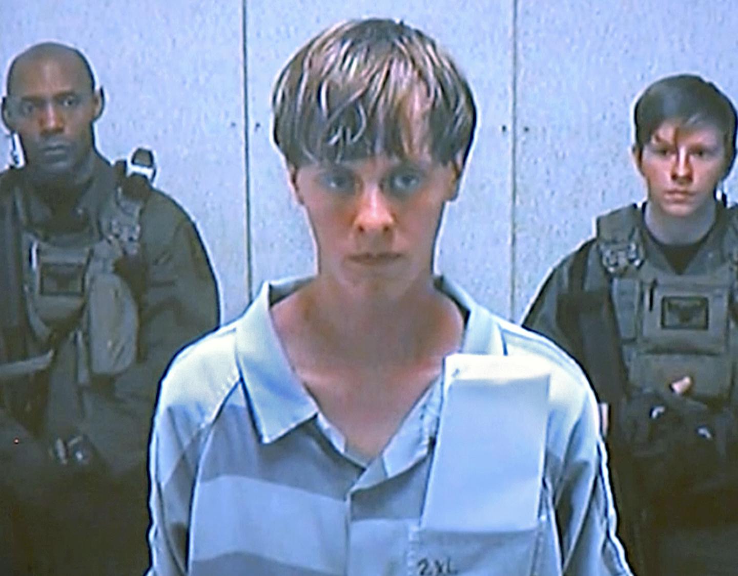 Dylann Roof appears via video before a judge in Charleston, S.C., on Friday, June 19, 2015. The 21-year-old accused of killing nine people inside a black church in Charleston made his first court appearance, with the relatives of all the victims making tearful statements.