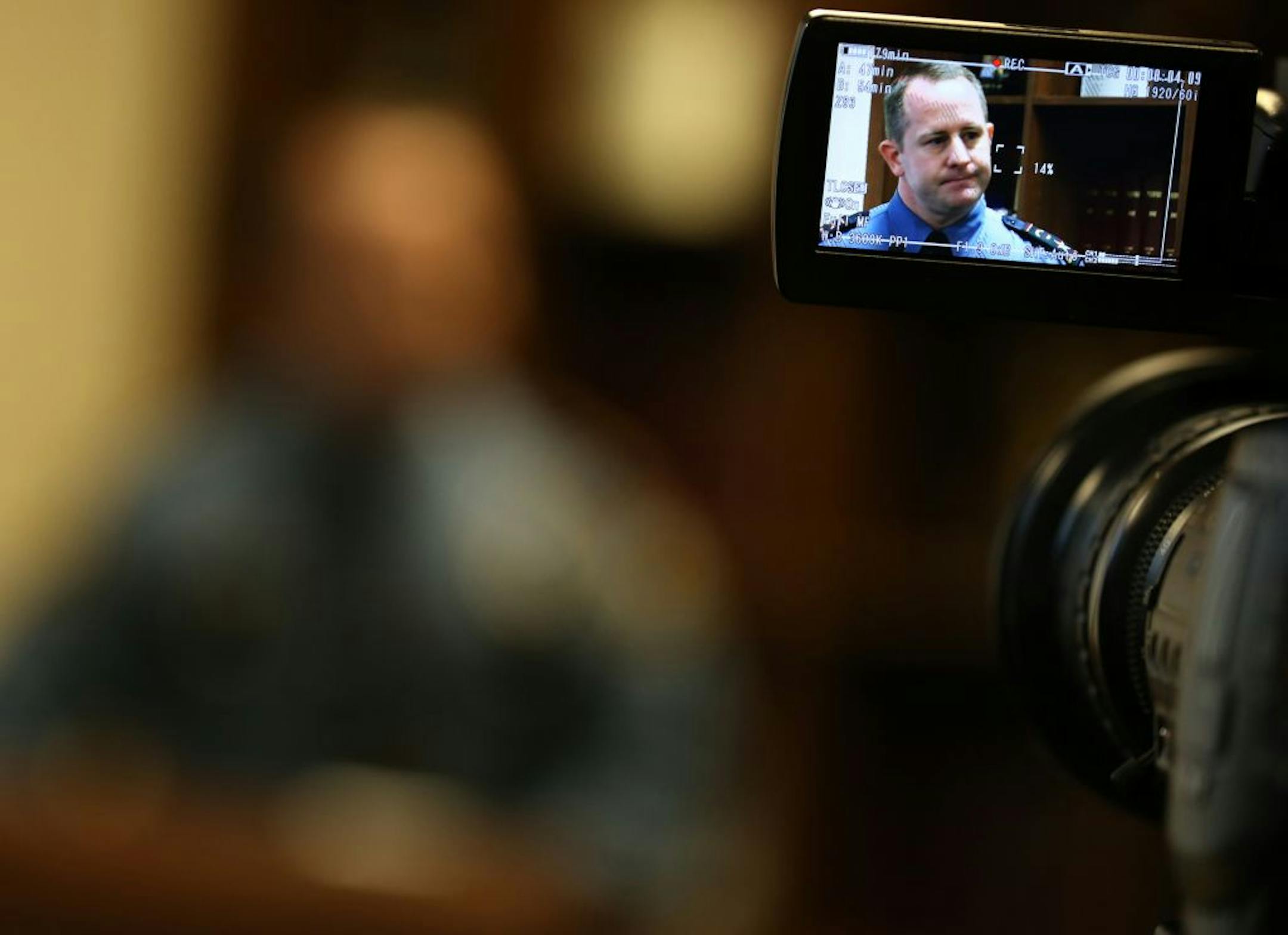 Assistant Chief Robert Thomasser of the St. Paul police talked to reporters Wednesday about the shooting that left one man dead and an officer wounded.