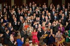 Democratic members and guests cheered for Nancy Pelosi on Thursday as she was introduced as a choice for House Speaker.
