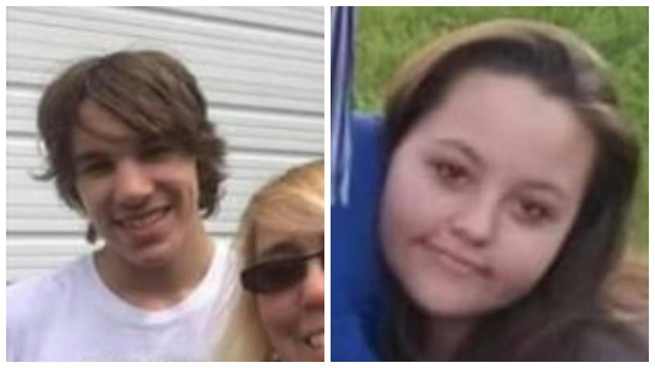 Joshua Langeback-Cross, left, and Lanaya Wistrom, both 15.