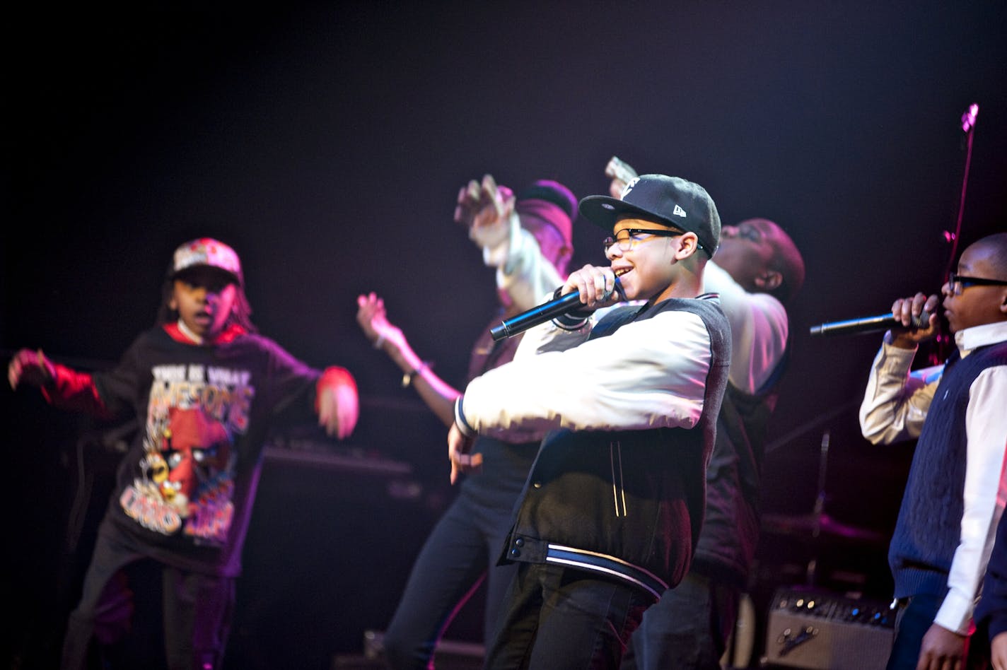 The KIDS perform "Hot Cheetos and Takis" at The Current's 8th birthday party at First Avenue on Jan 19, 2013.