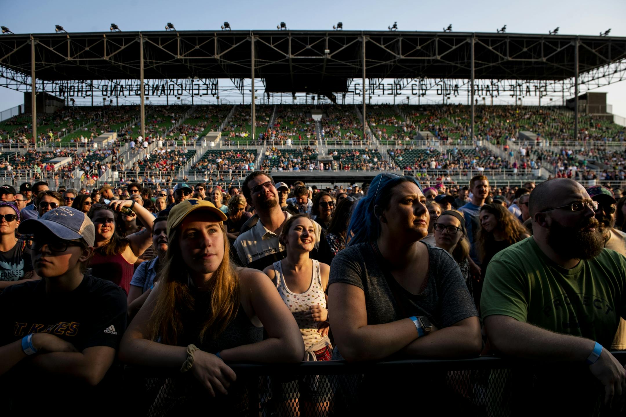 Fans listened as Lissie performed Saturday night at the Grandstand.