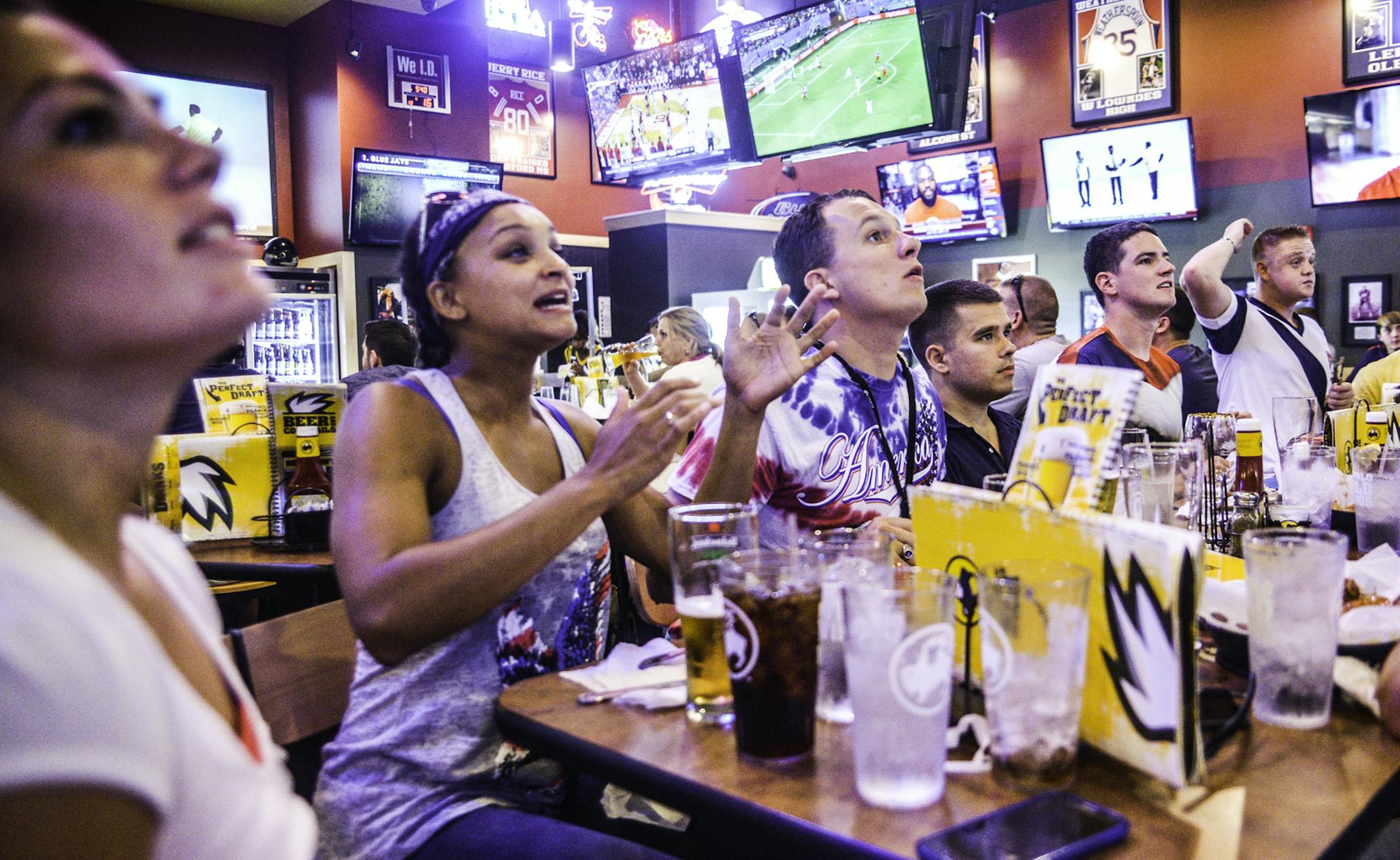 This photo from Buffelo Wild Wings Monday. (Luisa Porter/ Dispatch Staff)