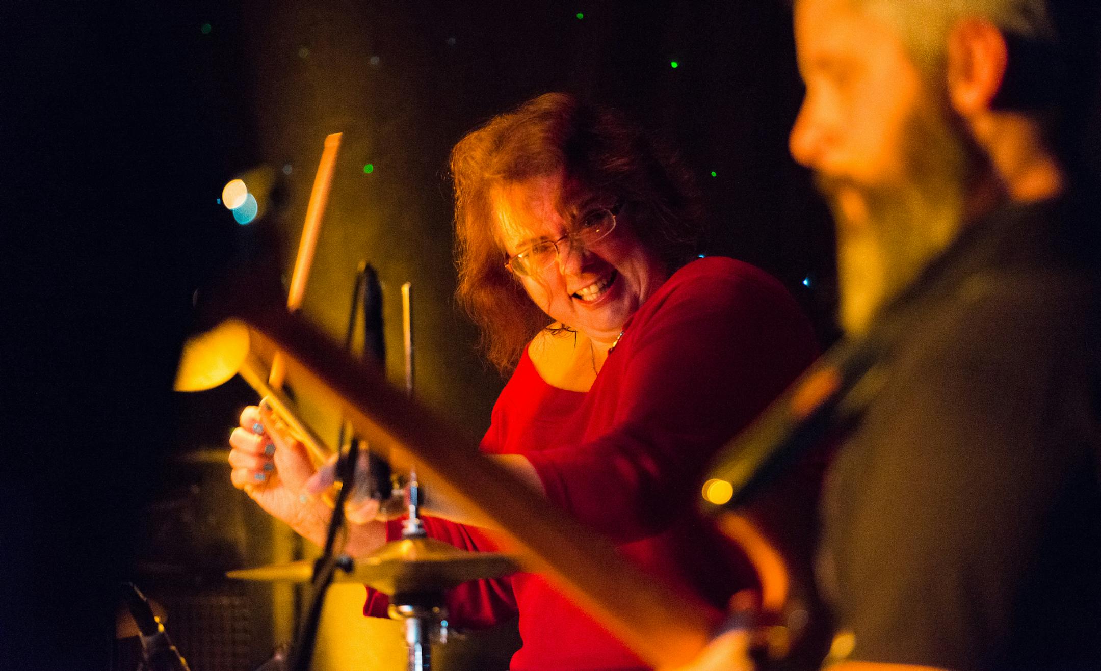 Miriam Queensen with Devin Brown 40 from Elk river pm base. ] Special to the Star Tribune - Rich Ryan