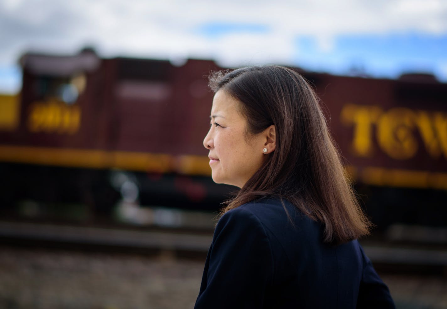 Alene Tchourumoff, the first ever state rail director ] GLEN STUBBE * gstubbe@startribune.com Monday, June 6, 2016, Gov. Mark Dayton's new state rail director has a daunting task. Alene Tchourumoff, the first ever state rail director, is charged with enhancing railway safety as rail traffic is expected to soar. She also must closely monitor rail movements and work with communities and railroad companies to ensure the safe and efficient operation of rail systems across Minnesota.