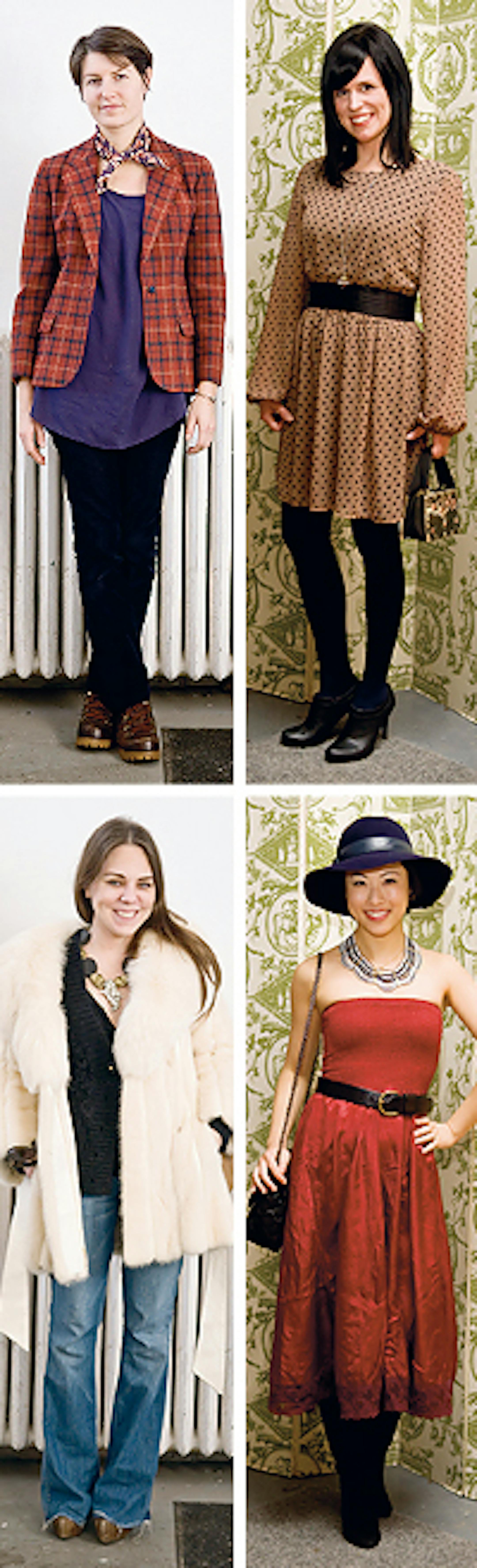 Clockwise from top - Carly Schoen, Heather Eidem, Lu Wang, Stephanie Lake