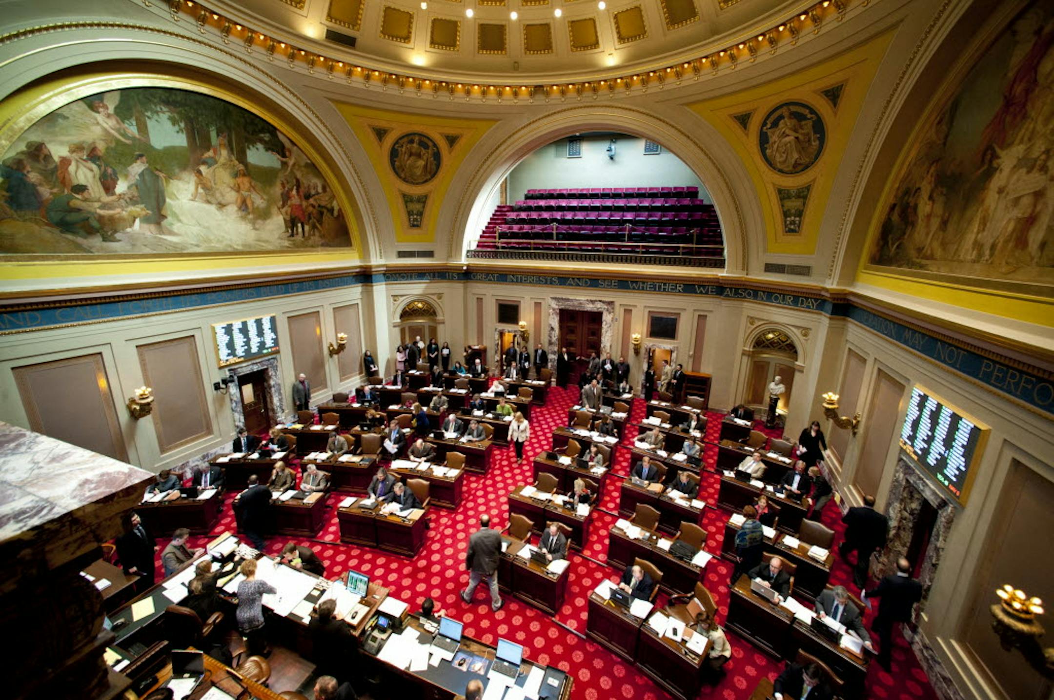 The Minnesota Senate begins debate of the health insurance exchange bill, Thursday.