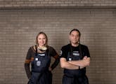 Dana Thompson and Sean Sherman, co-owners of Owamni by The Sioux Chef in Minneapolis, Minn. 