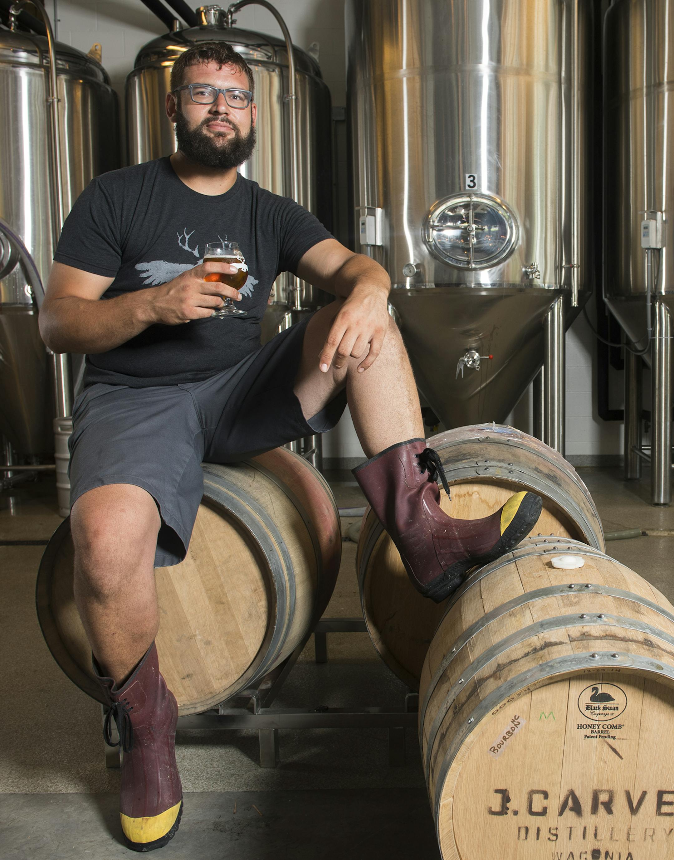 Andrew Dimery, head brewer at Lakes & Legends Brewing Company at 1368 LaSalle Ave, sat for a portrait in his brewery on Wednesday. ] Isaac Hale &#xef; isaac.hale@startribune.com This year's Taste Fifty focuses on Nicollet Avenue, also know as "Eat Street" in Minneapolis.