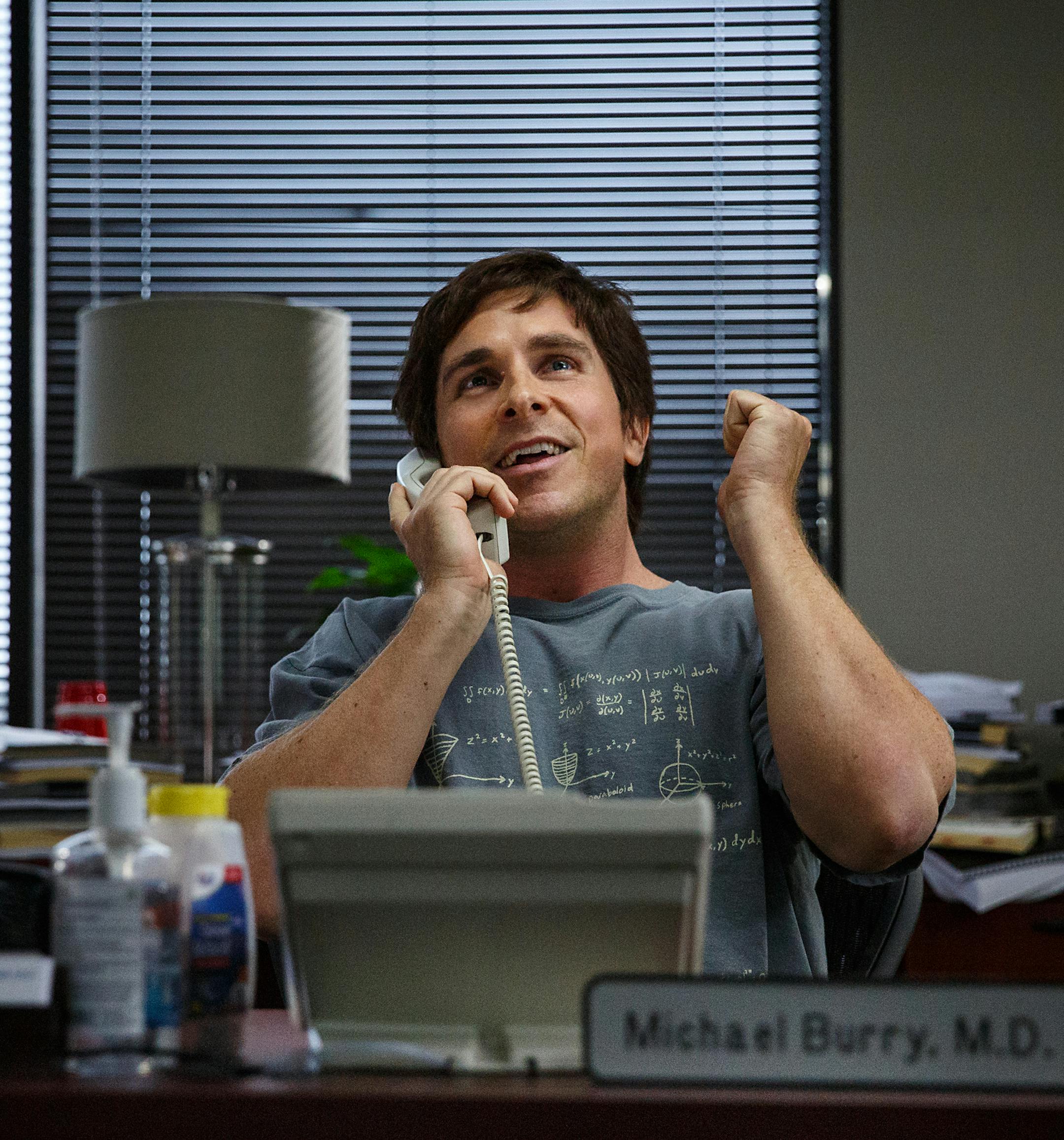 In this image released by Paramount Pictures, Christian Bale appears in a scene from "The Big Short." The movie opens in U.S. theaters on Dec. 23, 2015. (Jaap Buitendijk/Paramount Pictures via AP)