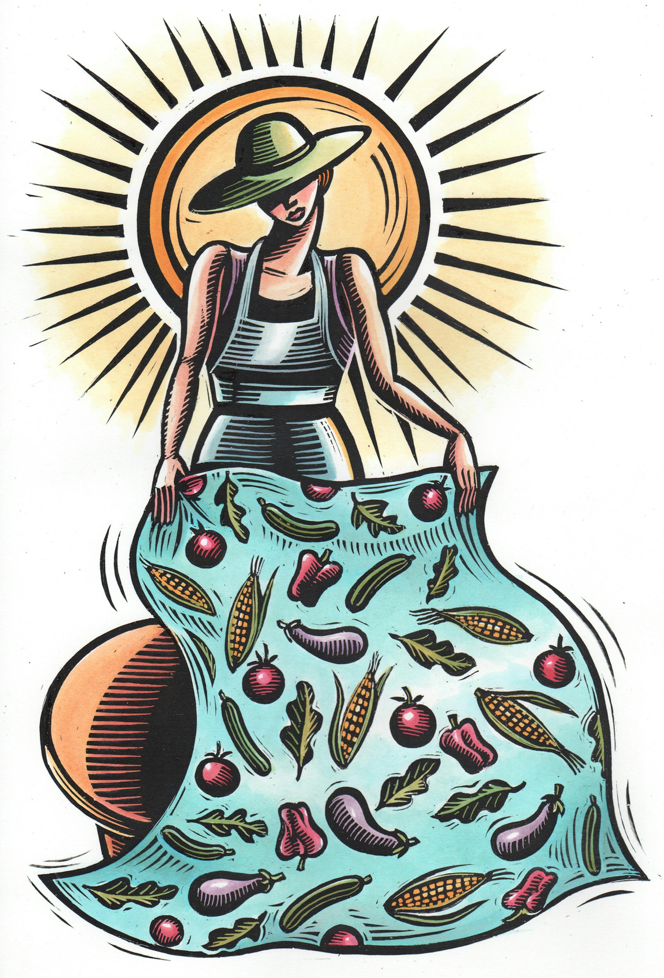 Summer flavors illo for Taste 070413. By Jennifer Hewitson, Special to the Star Tribune