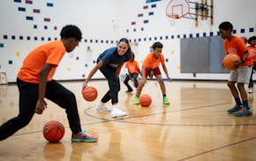 Michelle Young is putting the fame she gained on "The Bachelorette" to good use by launching a foundation. On a recent afternoon, she led drills durin