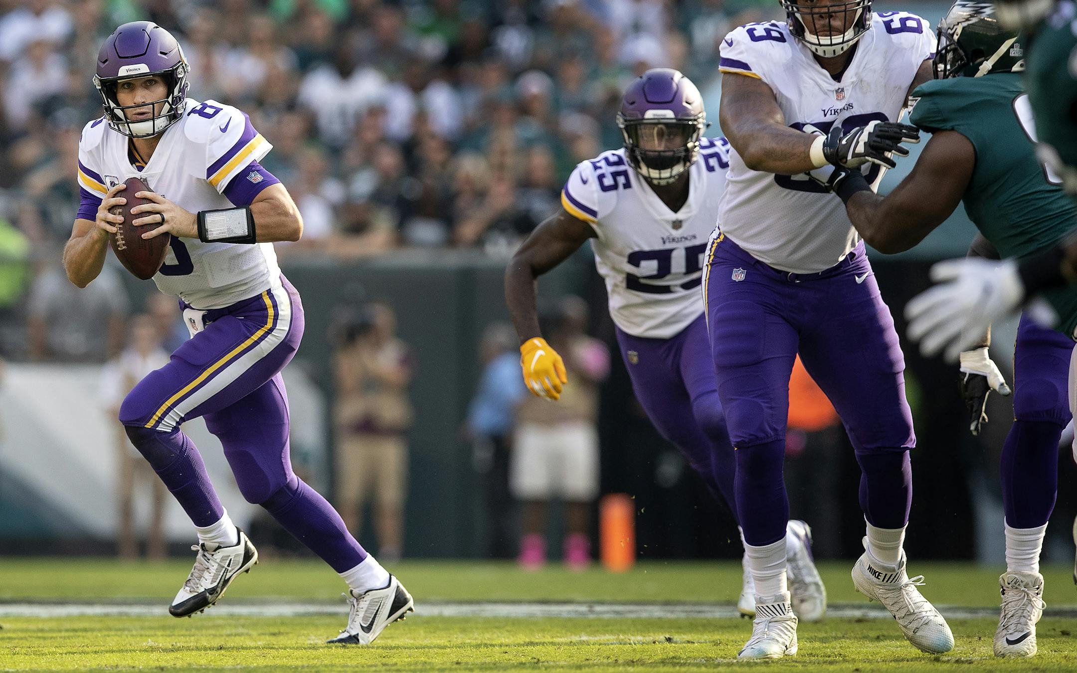 Minnesota Vikings quarterback Kirk Cousins. ] CARLOS GONZALEZ &#xef; cgonzalez@startribune.com &#xf1; October 7, 2018, Philadelphia, PA, Lincoln Financial Field, NFL, Minnesota Vikings vs. Philadelphia Eagles