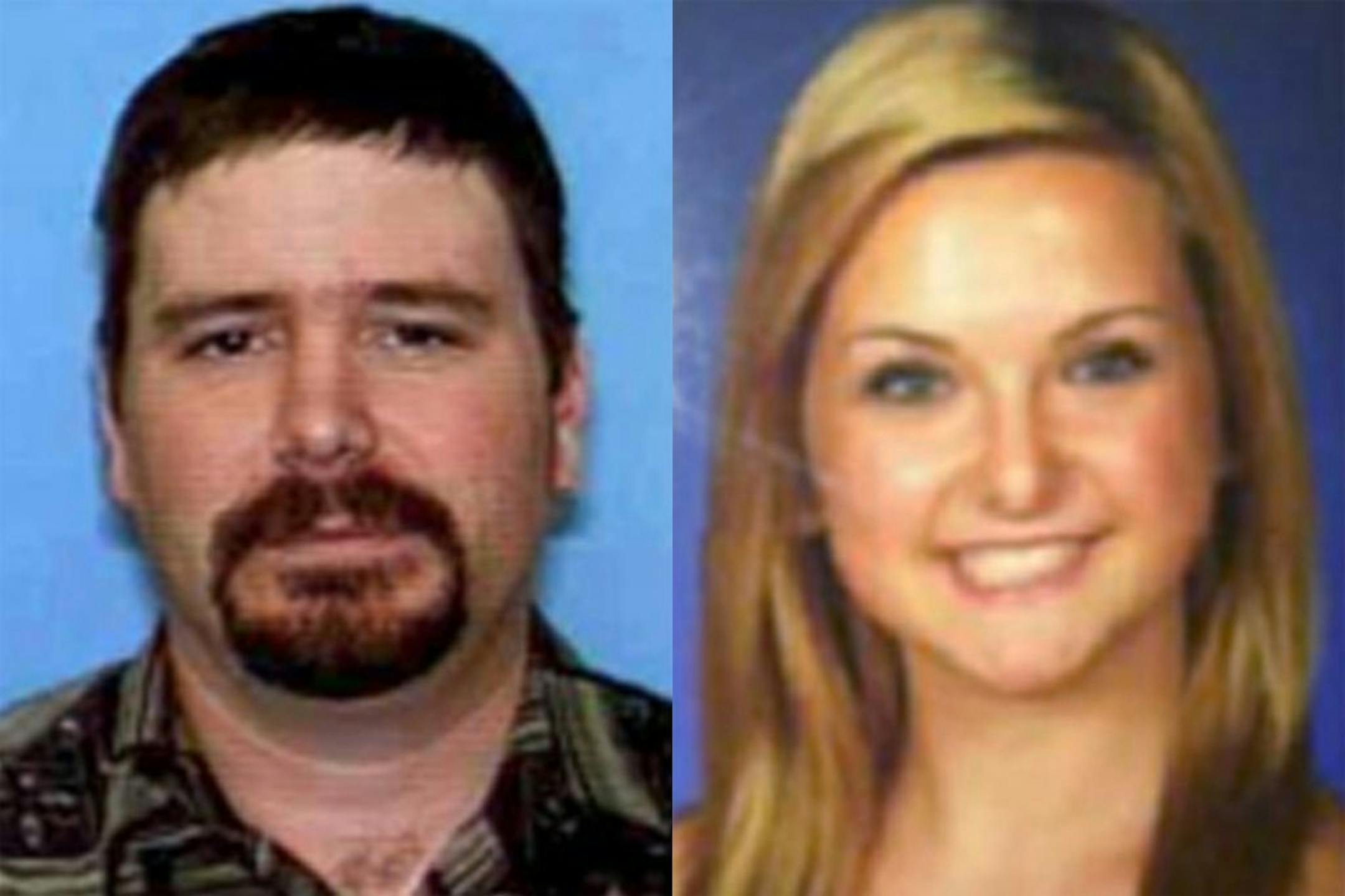 This combination of photos provided by the San Diego Sheriff's Department shows James Lee DiMaggio, 40, left, and Hannah Anderson, 16. A massive search entered a sixth day Friday, Aug. 9, 2013 for DiMaggio, suspected of abducting the 16-year-old family friend. On Sunday night, authorities found the body of Hannah's mother, 44-year-old Christina Anderson, when they extinguished flames at DiMaggio's rural home. A child's body also was discovered which may be that of her 8-year-old brother, Ethan.