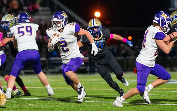 Max McEnelly piled up 230 yards and six touchdowns for Waconia in a 64-14 victory over Holy Angels.